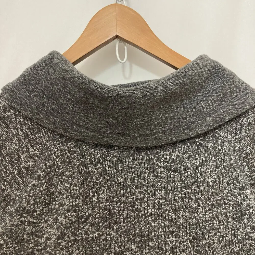 Ideology Cozy Heather Gray Cowl Neck Pullover Activewear Athleisure Sweater